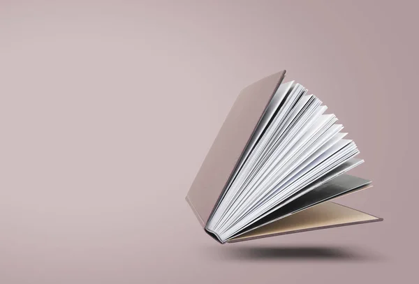 Large Hardcover Book Open Pages — Stock Photo, Image