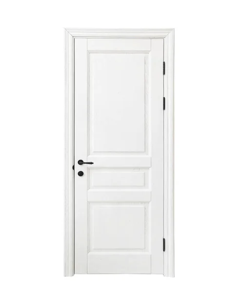 Wooden White Door Light Background — 스톡 사진