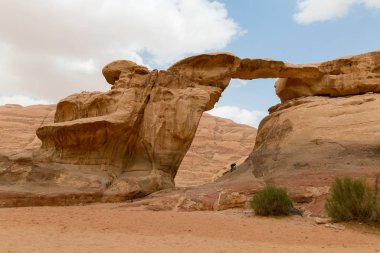 Wadi Rum Çölü manzarası
