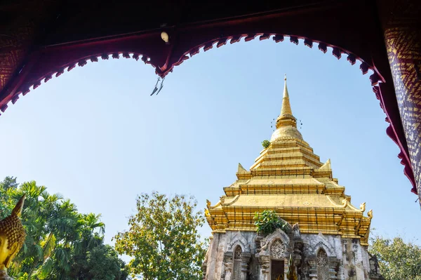 Wat Chiang Man Foi Construído Por Mangrai 209 1297 Foi — Fotografia de Stock