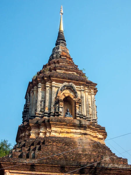 체디와 로크몰 Wat Lok Moli 졌는지는 알려져 않지만 1367 헌장에 — 스톡 사진