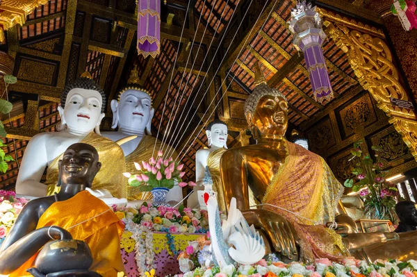 清迈泰国 2020年1月10日 清迈市立柱寺 Chiang Mai City Pillar Temple Assumed Pagoda — 图库照片