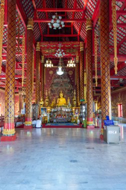 Wat Chiang Man Chiang Mai Tayland 10 Ocak 2020: Wat Chiang Man tarafından 1297 yılında inşa edilmiştir. Burası Chiang Mai 'deki ilk tapınaktı, Lawa halkının kalesi Wiang Nop Buri' nin bulunduğu yer..