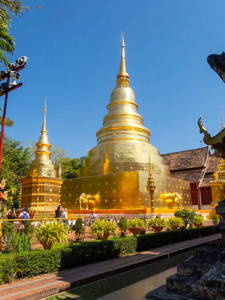 Wat Phra Singh Tapınağı Chiang Mai Tayland Ocak 2020 Wat — Stok fotoğraf