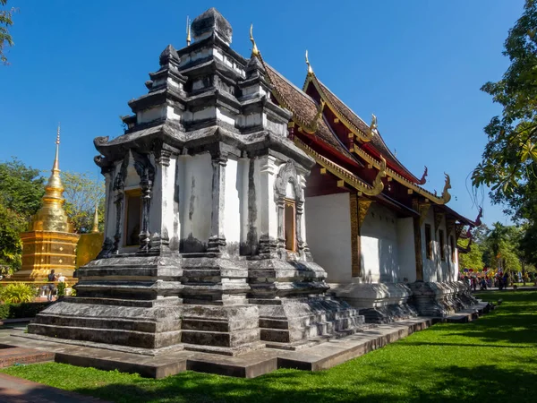 Wat Phra Singh Temple Chiang Mai Tailandia Enero 2020 Construcción —  Fotos de Stock
