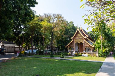 Wat Chiang Man Chiang Mai Tayland 10 Ocak 2020: Wat Chiang Man, Mangrai: 209, B.E.1297.de inşa edilmiştir..