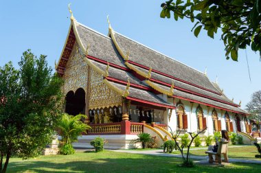 Wat Chiang Man Chiang Mai Tayland 10 Ocak 2020: Wat Chiang Man, Mangrai: 209, B.E.1297.de inşa edilmiştir..
