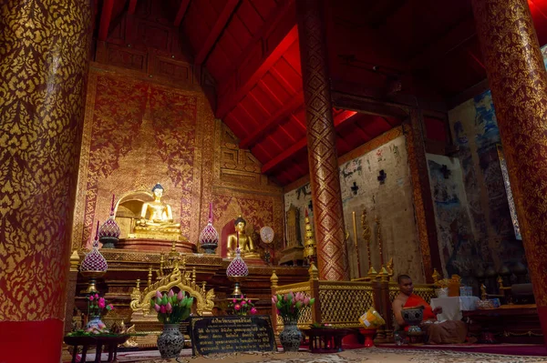 Chiang Mai Ταϊλάνδη Ιανουαρίου 2020 Phra Singh Άγαλμα Του Βούδα — Φωτογραφία Αρχείου