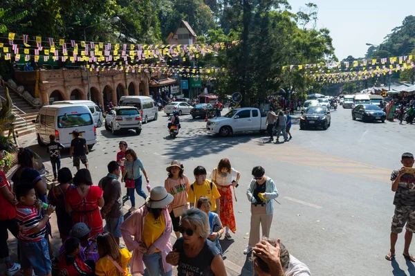 Chiang Mai Thaiföld Január 2020 Wat Phra Hogy Doi Suthep — Stock Fotó