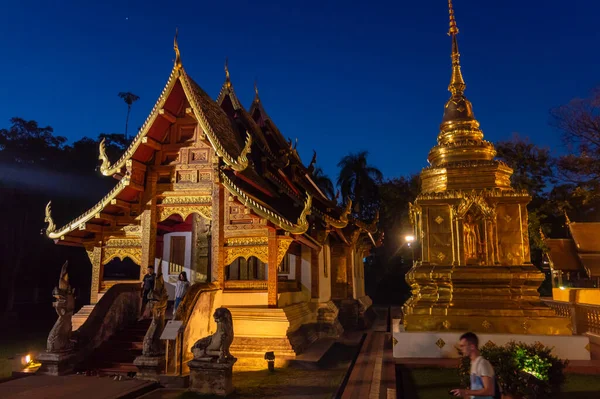 Wat Phra Singh Temple Chiang Mai Tailandia Enero 2020 Construcción —  Fotos de Stock