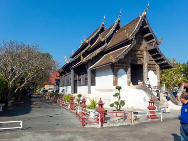 Chiang Mai-Tayland 11 Ocak 2020: Prasat Tapınağı, Chiang Mai Kanıtlara göre, Wat Tapotharam 'ın yazıtı Wat Prasat' ın Lanna Krallığı 'nın 2035' ten beri var olduğunu yazmıştır..