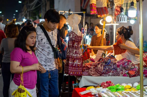 Chiang Mai Walking Street Chiang Mai Thailand January 2020 Local — Stock Photo, Image