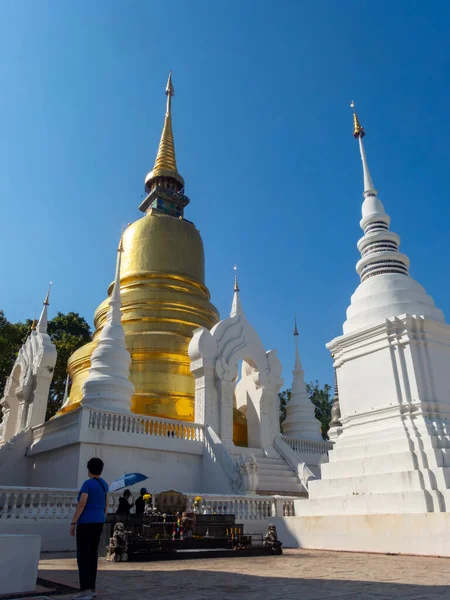 Chiang Mai Thailand Janeiro 2020 Wat Suan Dok Templo Ano — Fotografia de Stock