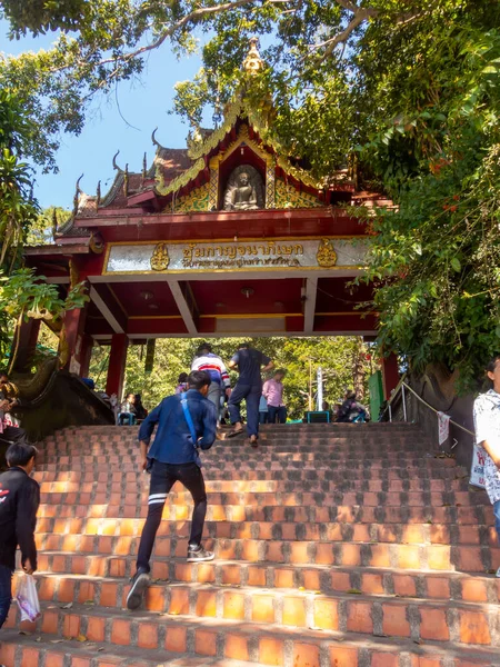 Chiang Mai Thailand Gennaio 2020 Wat Phra Doi Suthep Tempio — Foto Stock