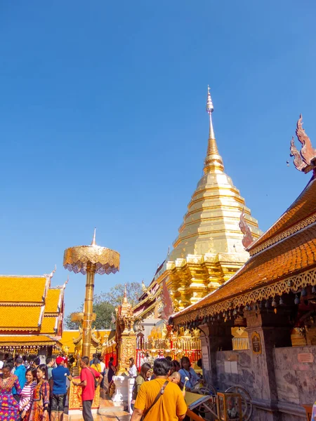 Chiang Mai Thailand Januar 2020 Wat Phra Doi Suthep Tempel — Stockfoto