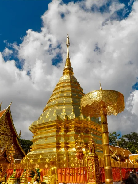 Wat Phra Doi Suthep Turistik Chiang Mai Thailand Asia — Stok fotoğraf