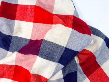 beyaz arka plan üzerinde izole loincloth veya İskoç Doku tarzı.