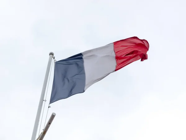 Bandeira França Céu Azul — Fotografia de Stock