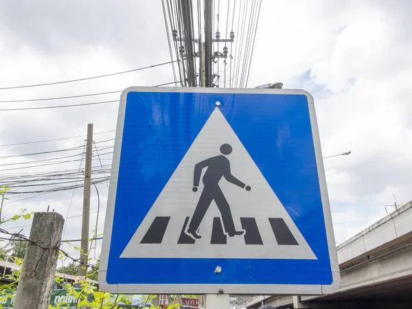 Verkehrszeichen Symbol Bangkok Thailand August 201 — Stockfoto