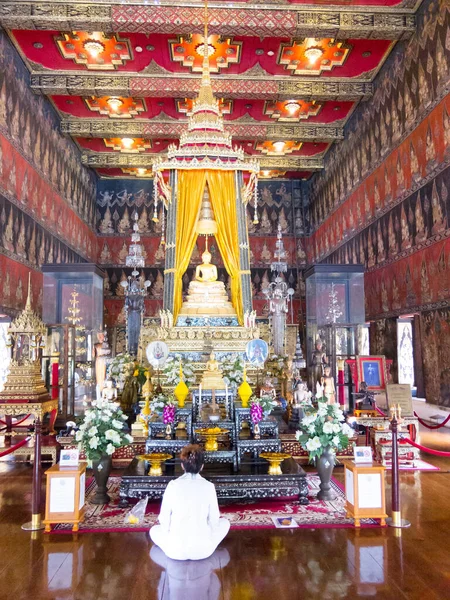 国家博物馆Bangkok Thailand 2018年8月10日 Phuttisawat王座馆游客在此拍照和旅游 2018年8月10日 — 图库照片