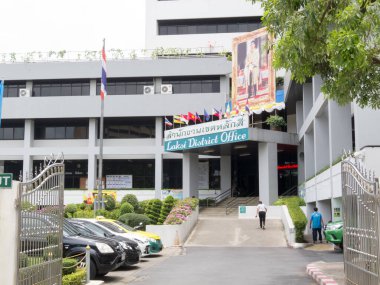 BANGKOK, THAILAND-15 AĞUSTOS 2018 Laksi ofis binası bölge ofisi, Tayland 'da 15 AĞUSTOS 2018.