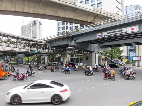 Sala Daeng Intersecção Bangkok Thailand Agosto 2018 Agosto 2018 Bangkok — Fotografia de Stock