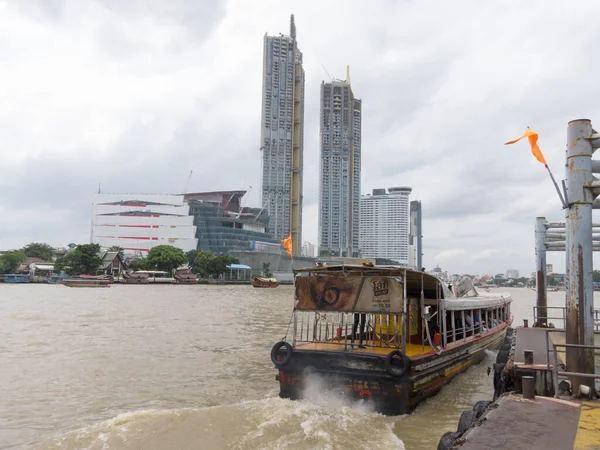 Bangkok Tailandia Agosto 2018 Chao Phraya River Pasajero Pasajero Turista — Foto de Stock