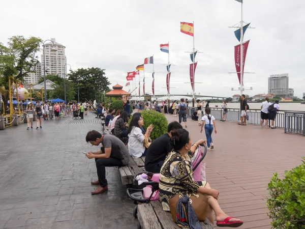 Asiatique Bangkok Thailand August 2018 Туристи Приїжджають Бангкоку Щоб Побачити — стокове фото