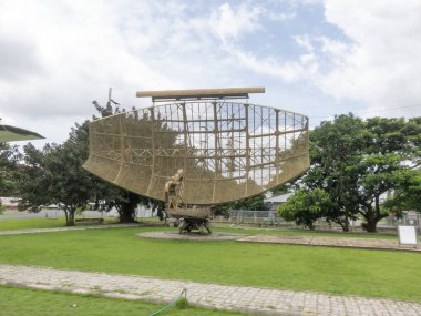 Tayland Kraliyet Hava Kuvvetleri Müzesi BANGKOK, THAILAND-18 AĞUSTOS 2018: radar uçakları tespit etmek için kullanıldı. 18 Ağustos 2018 'de, Tayland' da.