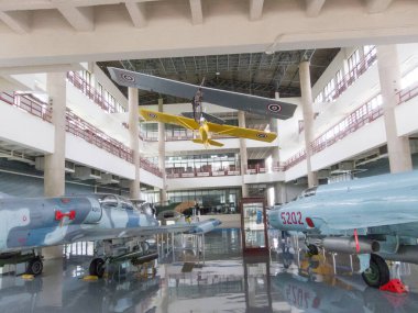 Tayland Kraliyet Hava Kuvvetleri Müzesi BANGKOK, THAILAND-18 AĞUSTOS 2018: 18 Ağustos 2018 'de, Tayland' da.