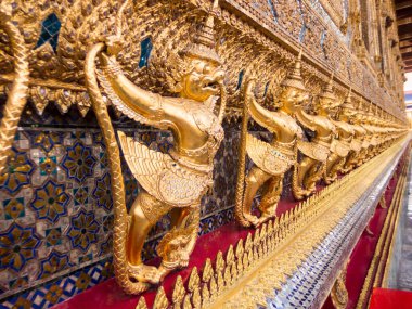 Wat Phra Kaew Tayland Büyük Sarayı 'ndaki Şeytan Koruyucusu..
