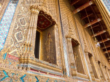 Wat Phra Kaew, Zümrüt Buddha Tapınağı, Bangkok Tayland.