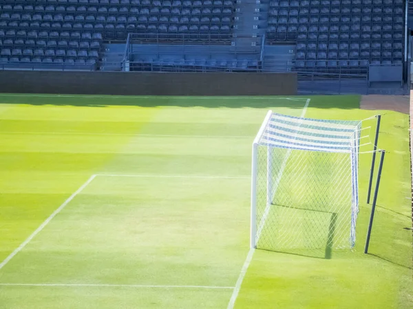 Voetbalveld Zonlicht — Stockfoto