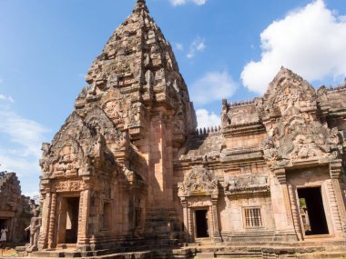 Phanom Rung Tarih Parkı, 1000 yıl önce Tayland 'ın Buriram Eyaleti' ndeki Castle Rock eski mimarisi.