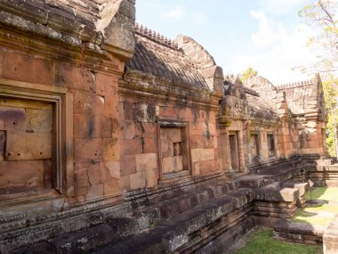 Phanom Rung Tarih Parkı, 1000 yıl önce Tayland 'ın Buriram Eyaleti' ndeki Castle Rock eski mimarisi.