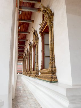 Wat Saket Ratcha Wora Maha Wihan Bangkok Tayland. Wat Sa Ket tapınağı Ayutthaya döneminde antik bir tapınaktır..