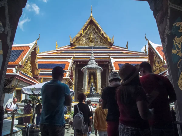 Zümrüt Buddhabangkok Wat Phra Kaew Tapınağı Ekim 2018 Tayland Tarihi — Stok fotoğraf