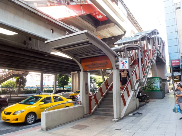 Stazione Bts Victory Monument Bangkok Thailand Ottobre 2018È Una Stazione — Foto Stock