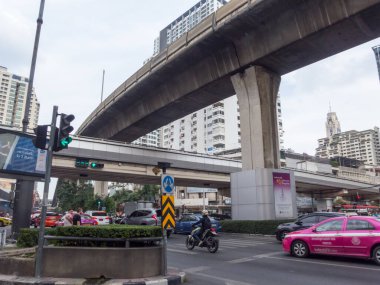 Ratchathewi kavşağı BANGKOK THAILAND-14 Kasım 2018.