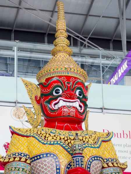Suvarnabhumi Bangkok Thailand Oktober 2018Op Luchthaven Demon Guardian Suvarnabhumi Luchthaven — Stockfoto