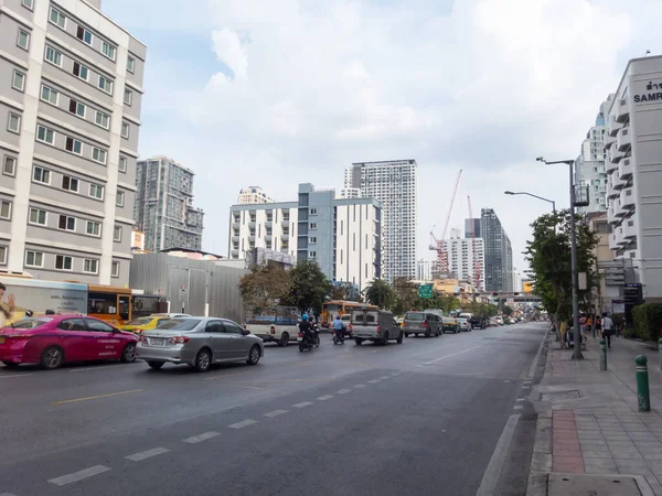 Intersection Ratchathewi Bangkok Thaïlande Novembre 2018 — Photo