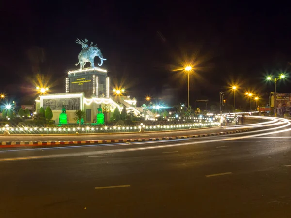 King Rama King Rama Monumento Buriramthailandia Novembre 2018Situato Amphoe Mueang — Foto Stock
