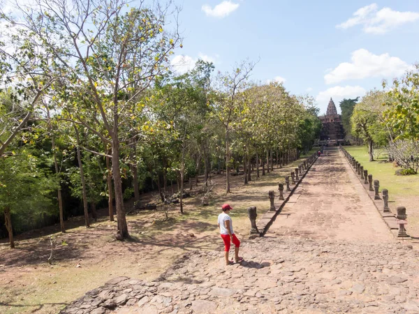 Buriramthailandia Novembre 2018 Turisti Visitano Prasat Phanom Rung Historical Park — Foto Stock