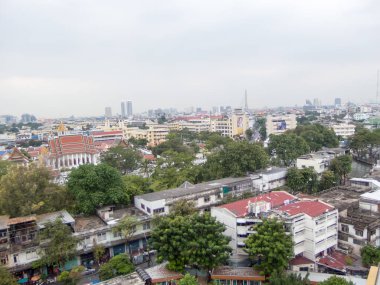 BANGKOK THAILAND-28 Kasım 2018: Yılın kışında Bangkok 'un manzarası. BANGKOK THAILAND-28 Kasım 2018