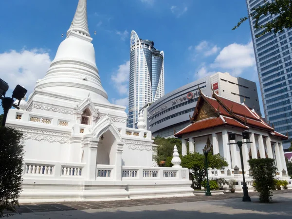 Wat Pathum Wanaram Ratchaworawihan Temple Bangkok Thailand November 2018É Também — Fotografia de Stock