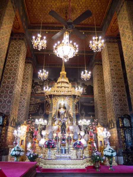 Wat Pathum Wanaram Ratchaworawihan Templo Bangkok Tailandia Noviembre 2018También Ubicación — Foto de Stock