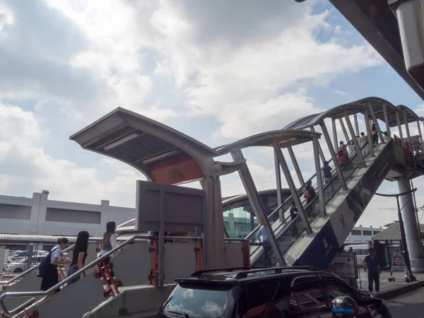 Mochit Bts Station Bangkok Tajlandia Listopad 2018 Schody Stacji Bts — Zdjęcie stockowe