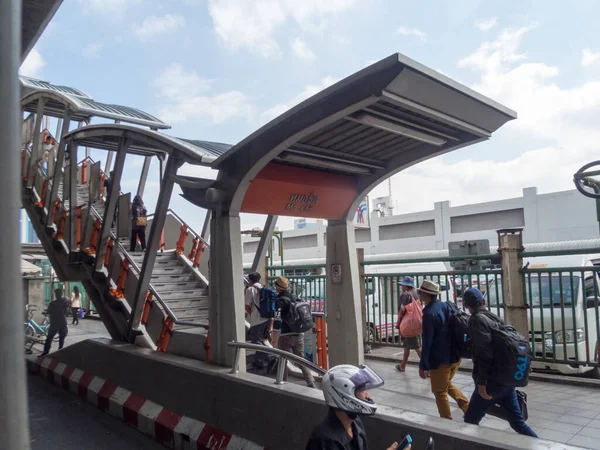 Mochit Bts Station Bangkok Tajlandia Listopad 2018 Schody Stacji Bts — Zdjęcie stockowe