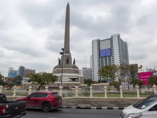 Pomnik Zwycięstwa Bangkok Tajlandia Listopad 2018 Pomnik Zwycięstwa Sprawie Bangkok — Zdjęcie stockowe