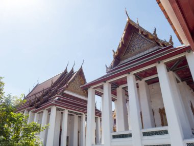 Bangkok Tayland 'daki Loha Prasat Wat Ratchanatda Tapınağı.